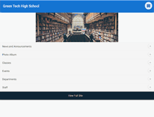Tablet Screenshot of greentechhs.org